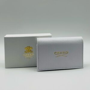 Creed-Women’s Luxury White Leather Wallet Discovery Set 8x1.7ml NIB